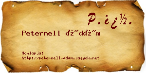 Peternell Ádám névjegykártya